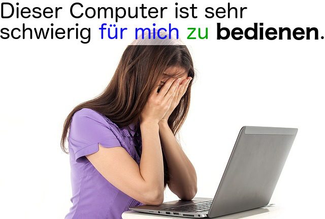 How D You Say In German This Computer Is Very Difficult For Me To Operate Herr Professor